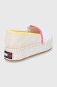 Obuwie Tommy Jeans espadryle EN0EN01832.AA8.FLATFOR EN0EN01832.AA8.FLATFOR biały