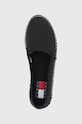 Tommy Jeans espadryle EN0EN01832.BDS.FLATFOR czarny EN0EN01832.BDS.FLATFOR