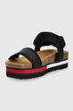 Tommy Jeans sandale  Gamba: Material textil, Piele naturala Interiorul: Piele intoarsa Talpa: Material sintetic