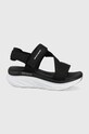 Skechers sandali platform nero 119302.PPYY