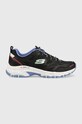 Topánky Skechers usňová koža čierna 149821.PPYY