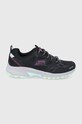 Skechers pantofi piele negru 149821.PPYY