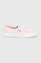 Pepe Jeans tenisówki brady w basic Planet friendly różowy PLS31287.303