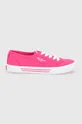 ροζ Πάνινα παπούτσια Pepe Jeans Brady W Basic Γυναικεία