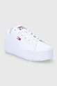 Δερμάτινα παπούτσια Tommy Jeans λευκό
