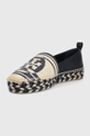 Espadrile Tory Burch Tory  Vanjski dio: Tekstilni materijal, Prirodna koža Unutrašnji dio: Tekstilni materijal, Prirodna koža Potplat: Sintetički materijal