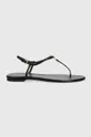 čierna Kožené sandále Tory Burch Capri Dámsky