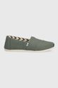 Espadrilky Toms Alpargata textilný zelená 10017719