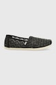 Toms espadrile Alpargata textil negru 10017805