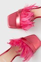 Kožené sandály Liu Jo Camelia Leonie Hanne fialová SA2705PX31792431
