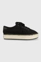 czarny Tommy Jeans espadryle EN0EN01813BDS Damski