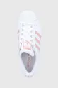 bela Otroški čevlji adidas Originals Superstar