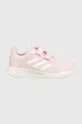 рожевий Дитячі черевики adidas Tensaur Run Для дівчаток