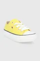 Παιδικά πάνινα παπούτσια Tommy Hilfiger κίτρινο