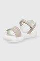 DÍVKA Dětské sandály Calvin Klein Jeans V3A2.80206. stříbrná