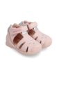Dětské kožené sandály Biomecanics pastelově růžová