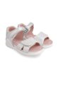 Dětské kožené sandály Biomecanics stříbrná