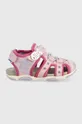 розовый Детские сандалии Geox Для девочек