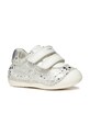 Geox sneakers pentru copii piele întoarsă argintiu B9440B.007BC.