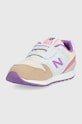 Dziewczynka New Balance sneakersy dziecięce IZ996JF3 IZ996JF3 beżowy