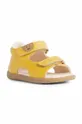 Detské kožené sandále Geox žltá