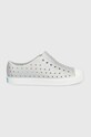 Native tenisówki dziecięce slip on srebrny JEFFERSON.12100112.G