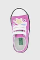 μωβ Παιδικά πάνινα παπούτσια United Colors of Benetton