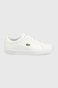 Lacoste sneakers pentru copii Planet friendly alb 741SUJ0014