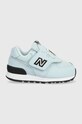 New Balance sneakersy dziecięce imitacja skóry licowej niebieski IV574BEE