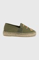 Kenzo Kids espadryle dziecięce K59029 zielony SS22