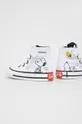 Παιδικά πάνινα παπούτσια Converse Peanuts Chuck Taylor All Star 1v λευκό