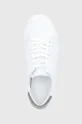 λευκό Calvin Klein - Δερμάτινα παπούτσια