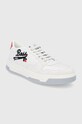 Kožená obuv Boss x Russell Athletic Baltimore 50465136.110 biela SS22