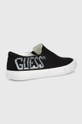 Πάνινα παπούτσια Guess Ederle μαύρο