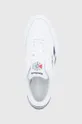 white Reebok Classic shoes