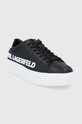 Karl Lagerfeld ghete de piele Maxi Kup KL52225.001 negru SS22