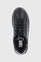 czarny Karl Lagerfeld buty skórzane KAPRI MENS KL52549.00X