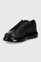 Обувки Кожени маратонки Karl Lagerfeld Kapri Kushion KL52625.00X черен