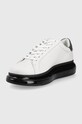 Încălțăminte Karl Lagerfeld ghete de piele Kapri Kushion KL52625.010 alb