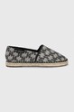 Karl Lagerfeld espadryle KAMINO KL70109.HL0 tekstylny szary KL70109.HL0
