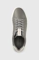 světle šedá Kožené sneakers boty Calvin Klein Jeans