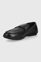 Boty Kožené mokasíny Calvin Klein HM0HM00430.00U černá