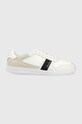 Calvin Klein sneakers piele întoarsă alb HM0HM00491.01S