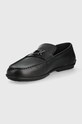 Obuwie Calvin Klein mokasyny skórzane HM0HM00519.BEH czarny