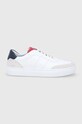 Tommy Hilfiger buty skórzane skóra zamszowa biały FM0FM04019.YBR
