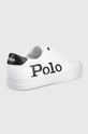 Kožená obuv Polo Ralph Lauren Longwood biela