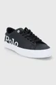 Δερμάτινα παπούτσια Polo Ralph Lauren Longwood μαύρο