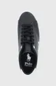μαύρο Δερμάτινα παπούτσια Polo Ralph Lauren Longwood