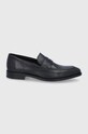 PS Paul Smith Mokasyny skórzane Rossi eleganckie czarny M2S.RSI04.HOXF.79