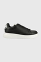 czarny Emporio Armani sneakersy skórzane X4X264.XN190.K001 Męski